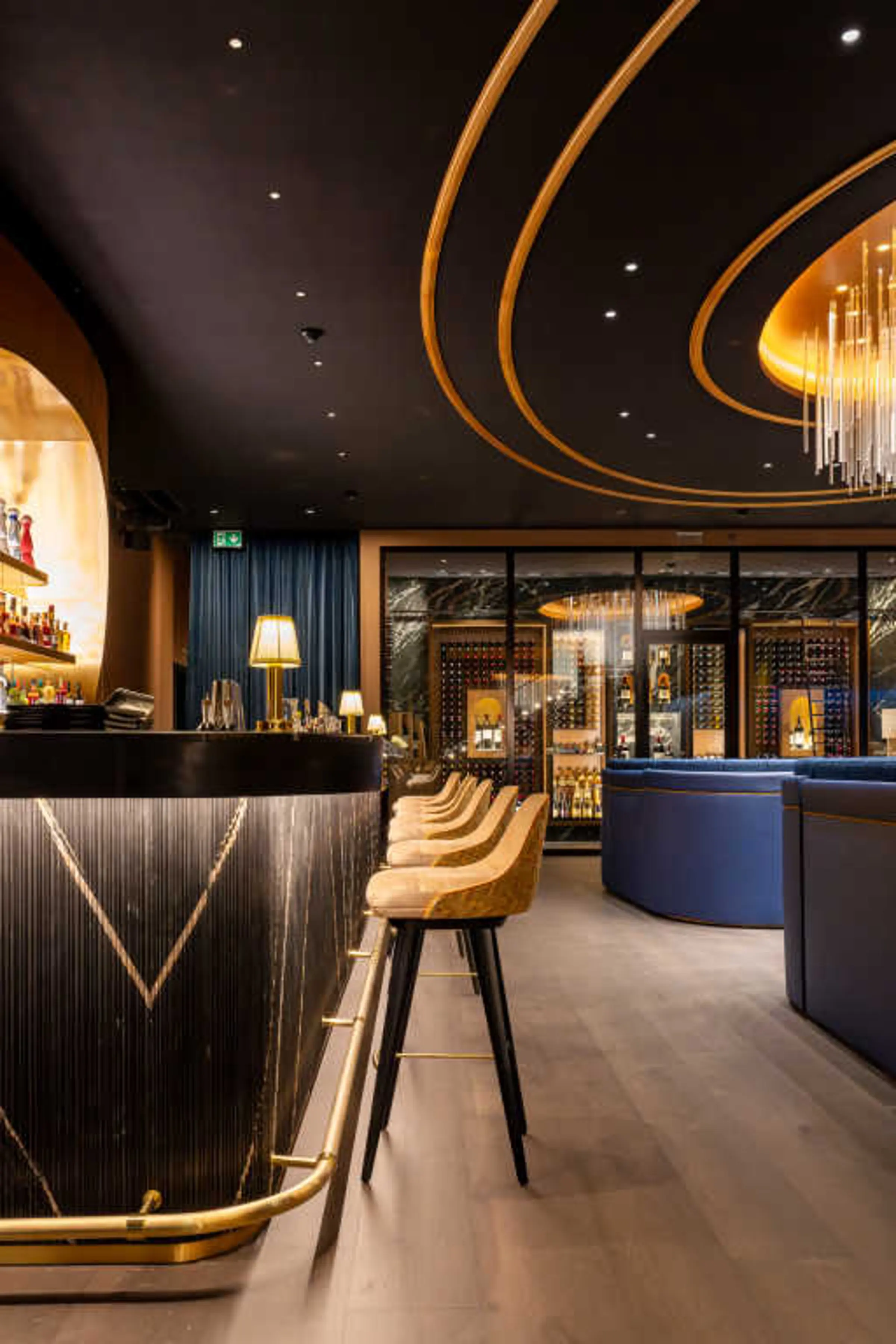 Wnętrze obiektu Billionaire w St. Moritz