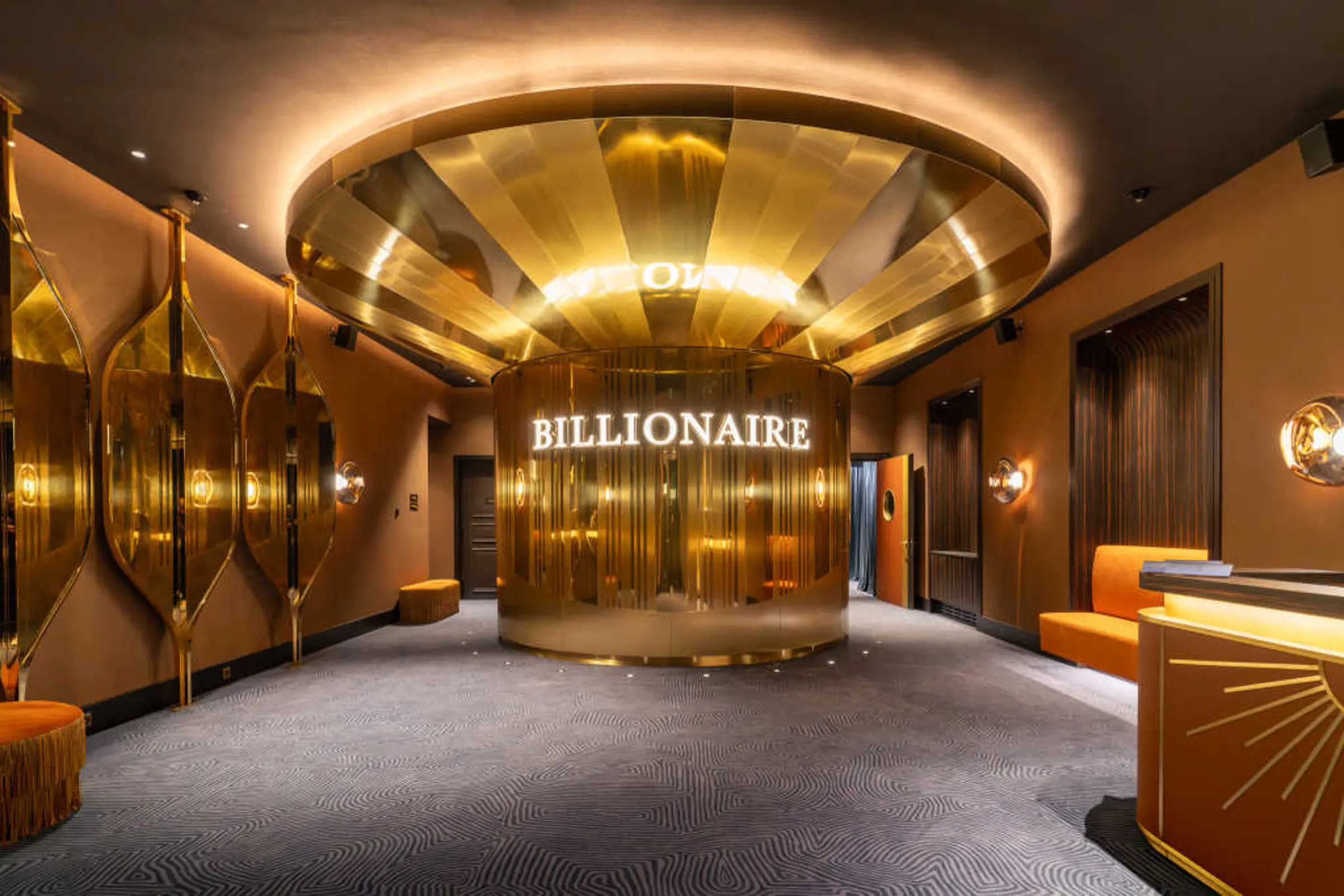 Wnętrze obiektu Billionaire w St.Moritz