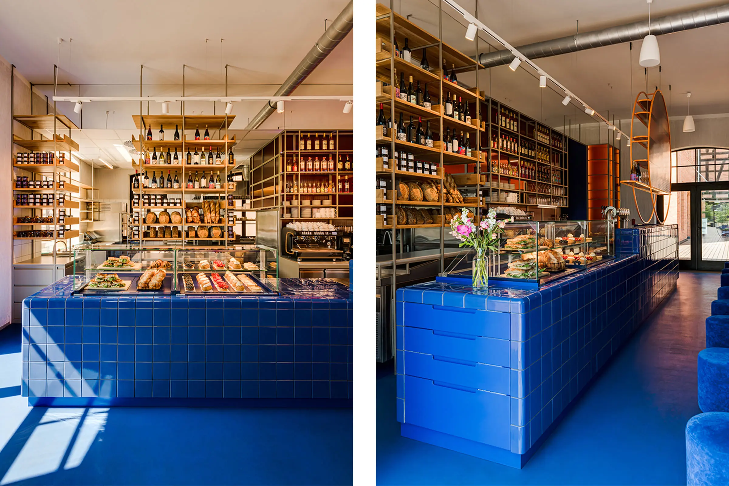 Widok na wnętrze Klubopiekarni Woda