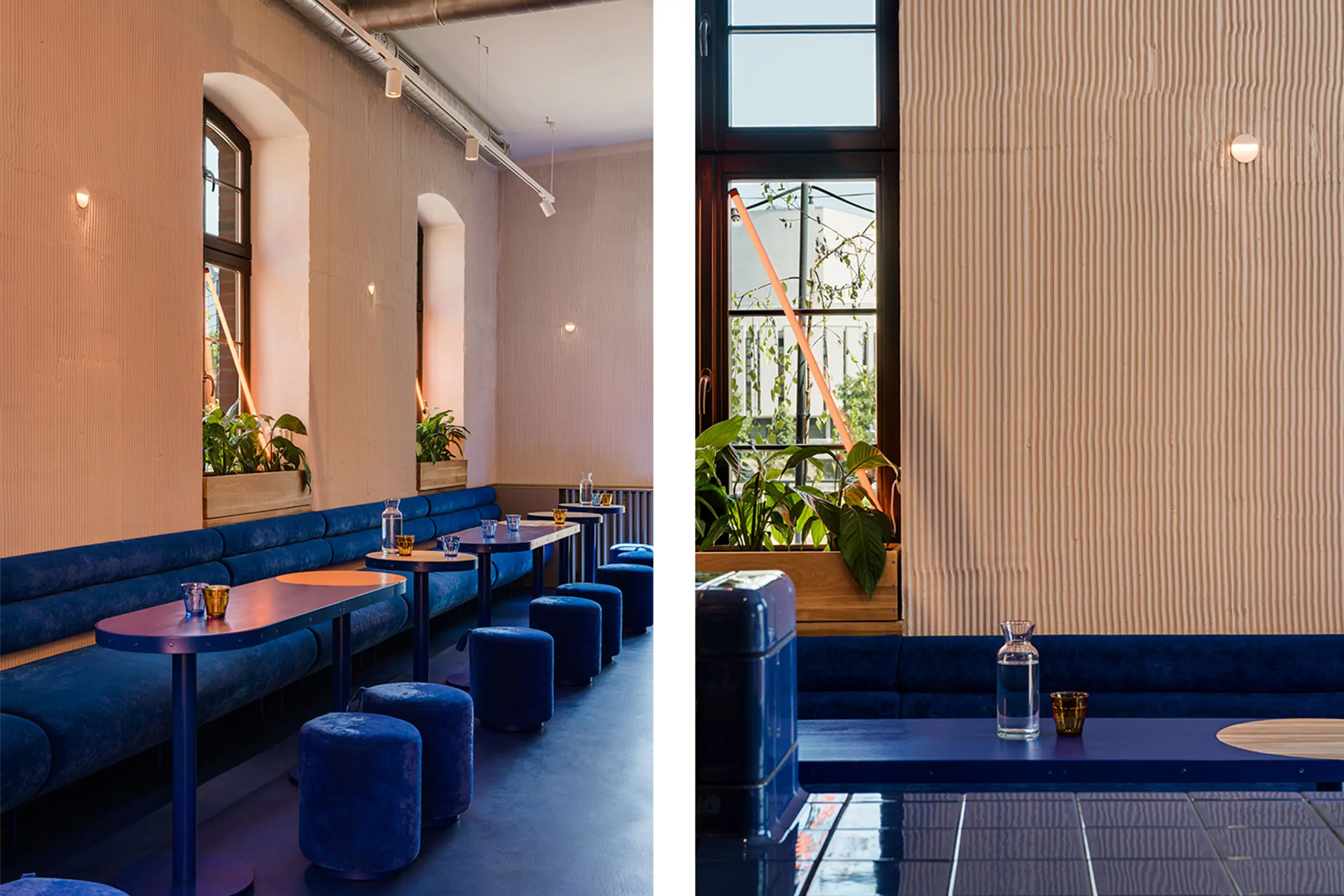 Widok na wnętrze Klubopiekarni Woda