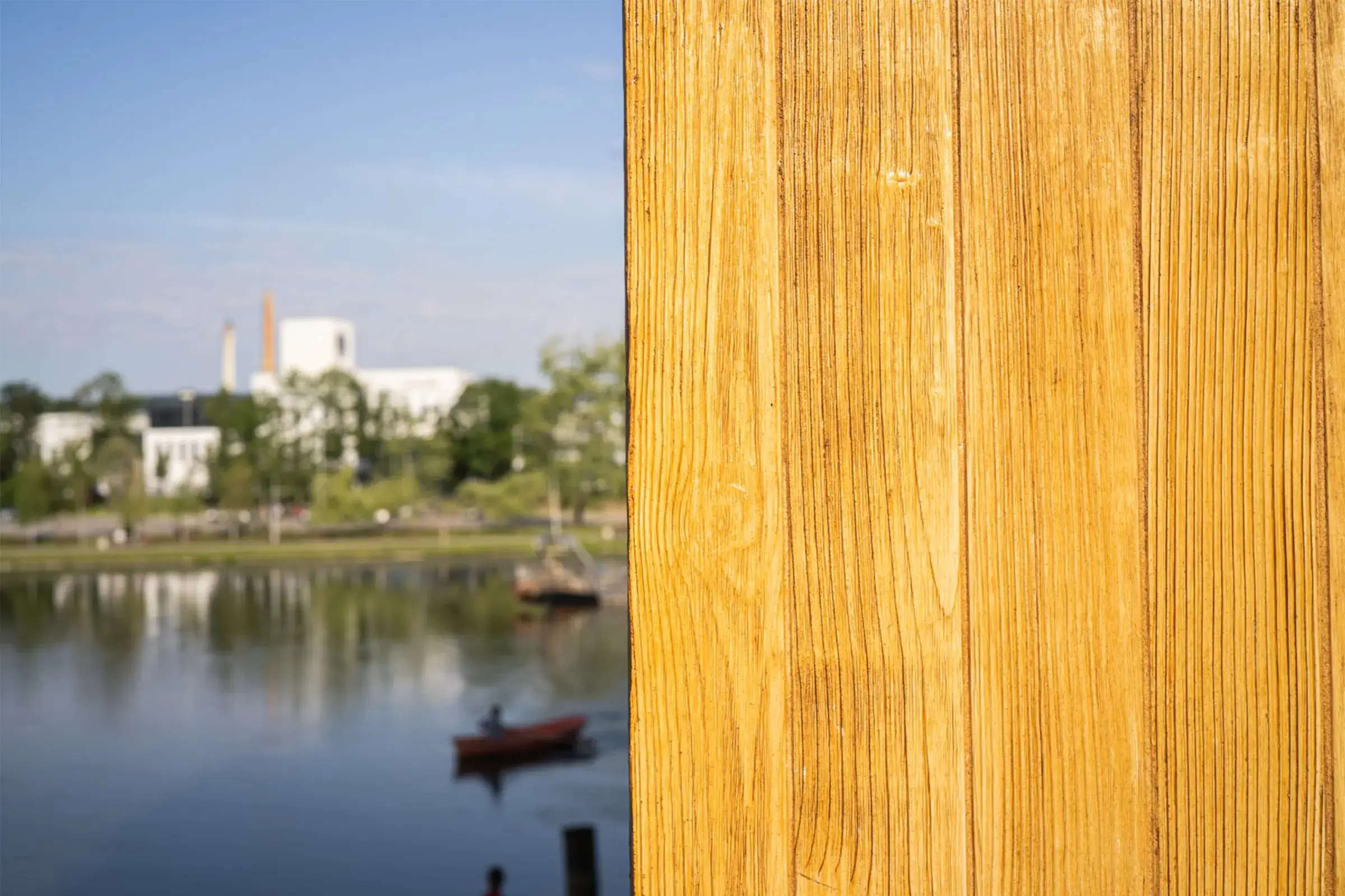 Wooden House w Rzeszowie – budynek z elewacją imitującą drewno